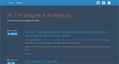 Desktop Screenshot of blog.warthurton.com