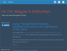 Tablet Screenshot of blog.warthurton.com